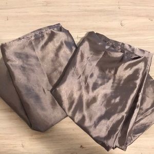 Gray Silky Pillowcases - set of 2!
